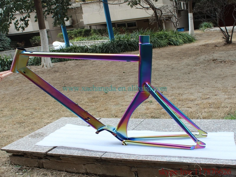 Excellent titanium bmx bicycle frame with 44mm head tube and breeze dropouts BSA thread BB shell 8