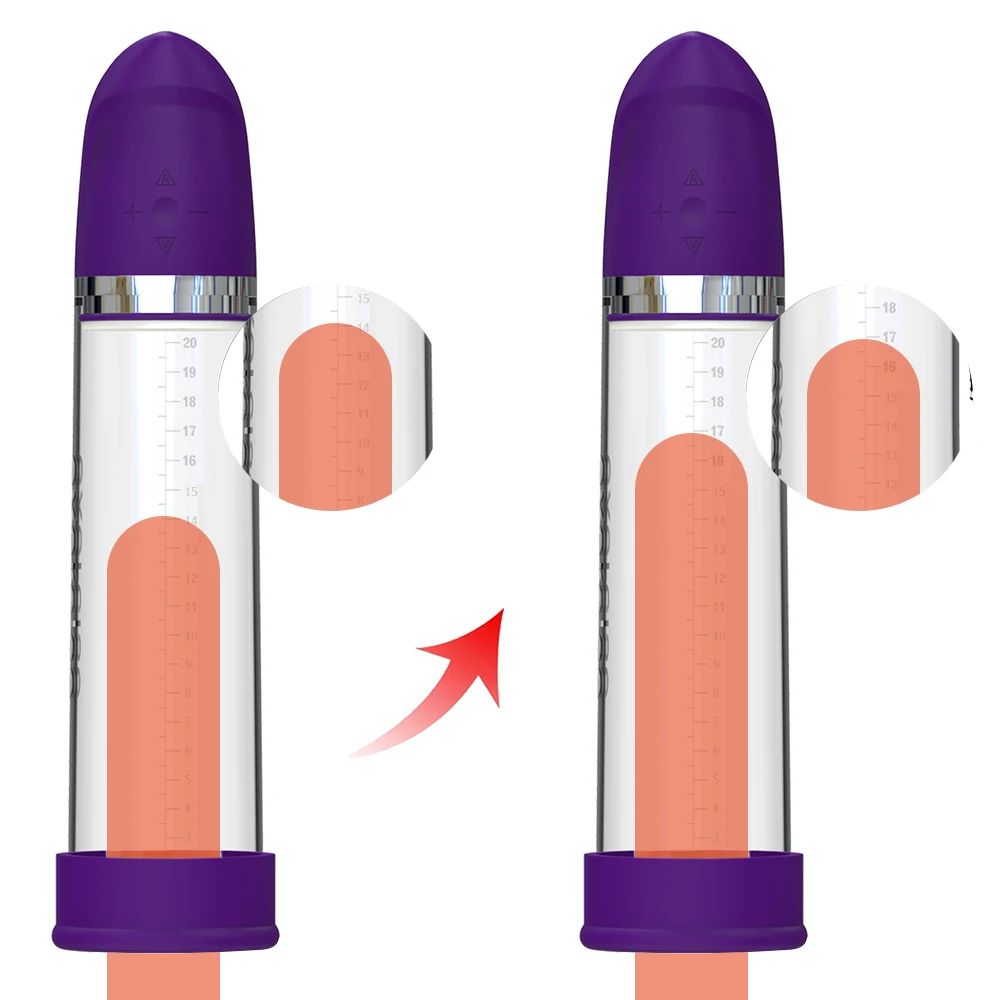 Electric Penis Pump Sex Toys for Men Male Masturbator Penis Extender Penile Vacuum Pump Penis Enlargement Enhancer Massager Ring (3)