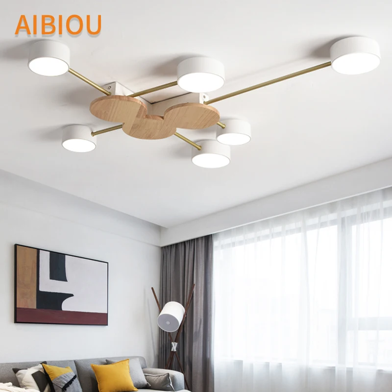 AIBIOU Nordic Style Designer LED Metal Ceiling Lights For Living Room Modern Surface Mounted Wooden Bedroom Lighting Fixtures
AIBIOU Nordic Style Designer LED Metal Ceiling Lights For Living Room Modern Surface Mounted Wooden Bedroom Lighting Fixtures