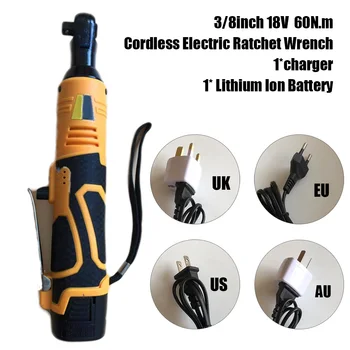 Hot 18V 60N.m 3/8inch Cordless Right Angle Electric Ratchet Wrench Tool W/ Battery Brand New And High Quality
Hot 18V 60N.m 3/8inch Cordless Right Angle Electric Ratchet Wrench Tool W/ Battery Brand New And High Quality