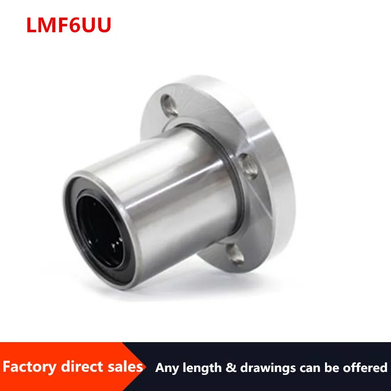 LMF6UU 1 шт. круглый фланец линейный шарикоподшипник 6 мм LMF6 для 3D принтера SMF6UU