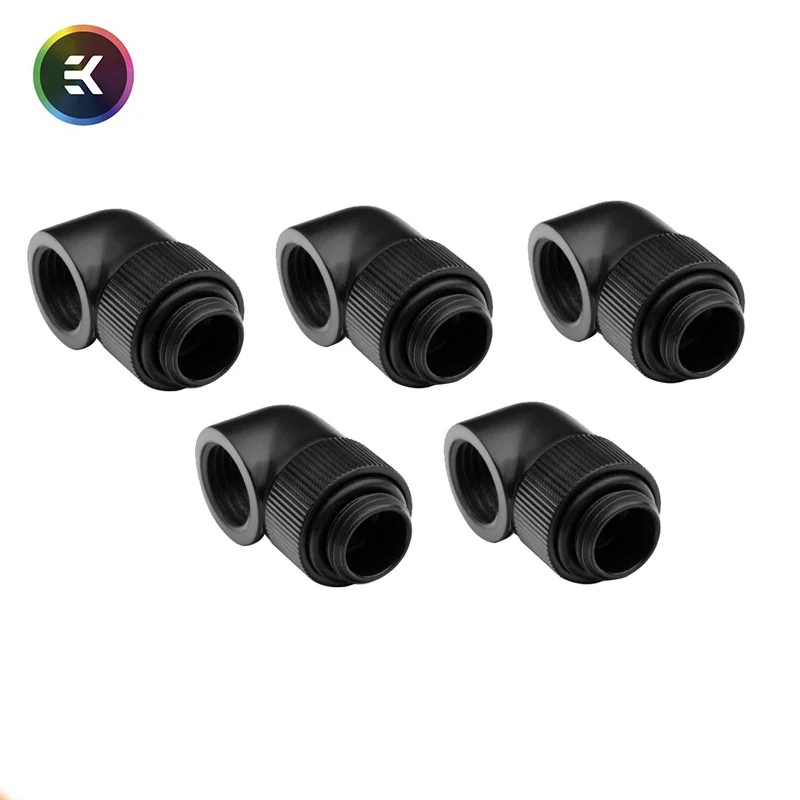 5PCS EK-AF Classic Angled 90° Degree 360 Rotate Fittings G1/4 Computer Liquid Water Cooling Loop Necessary Adapter
5PCS EK-AF Classic Angled 90° Degree 360 Rotate Fittings G1/4 Computer Liquid Water Cooling Loop Necessary Adapter