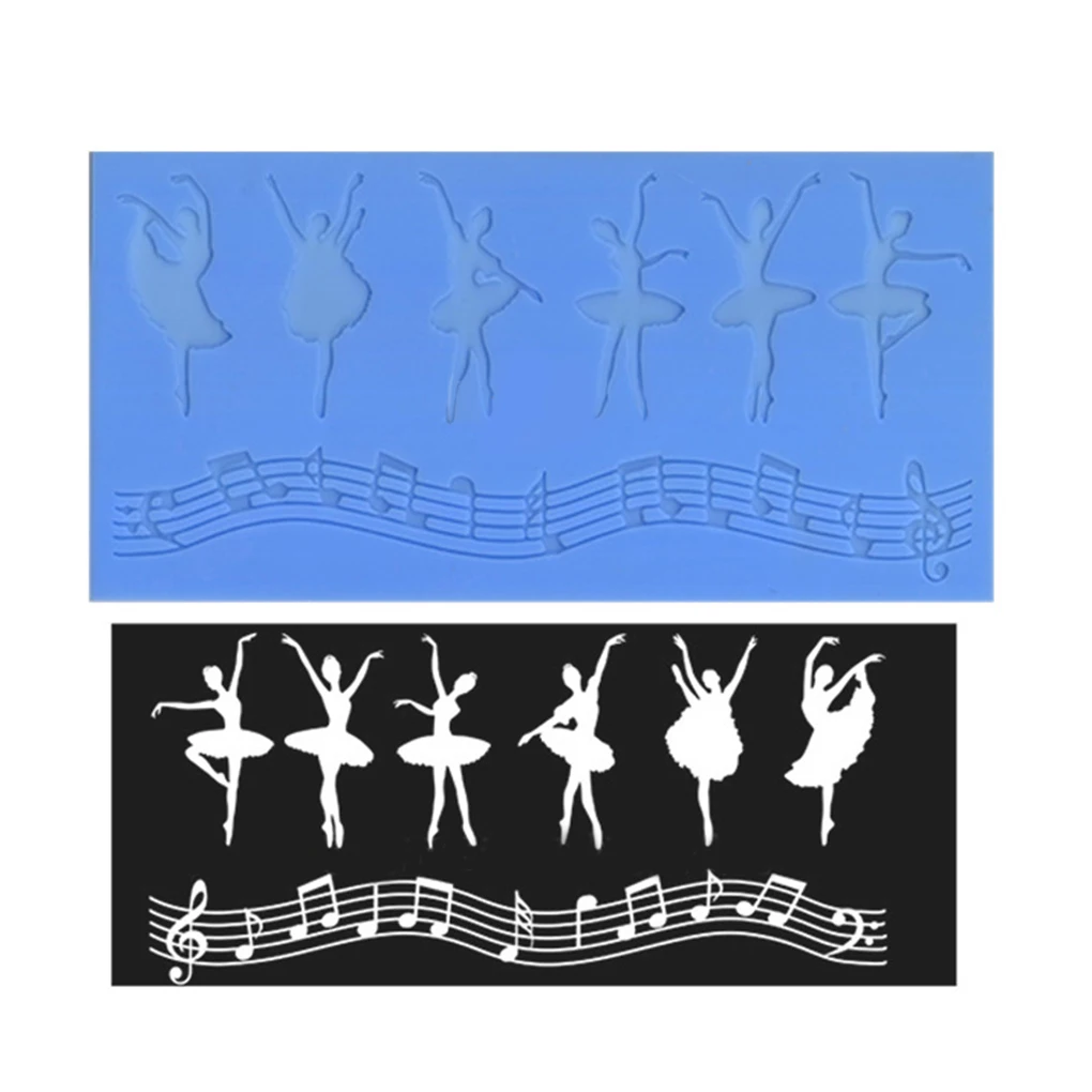 Baking Cake Mold Music Ballet Girls Embossing Lace Silicone DIY Fondant Mold Random Color
Baking Cake Mold Music Ballet Girls Embossing Lace Silicone DIY Fondant Mold Random Color