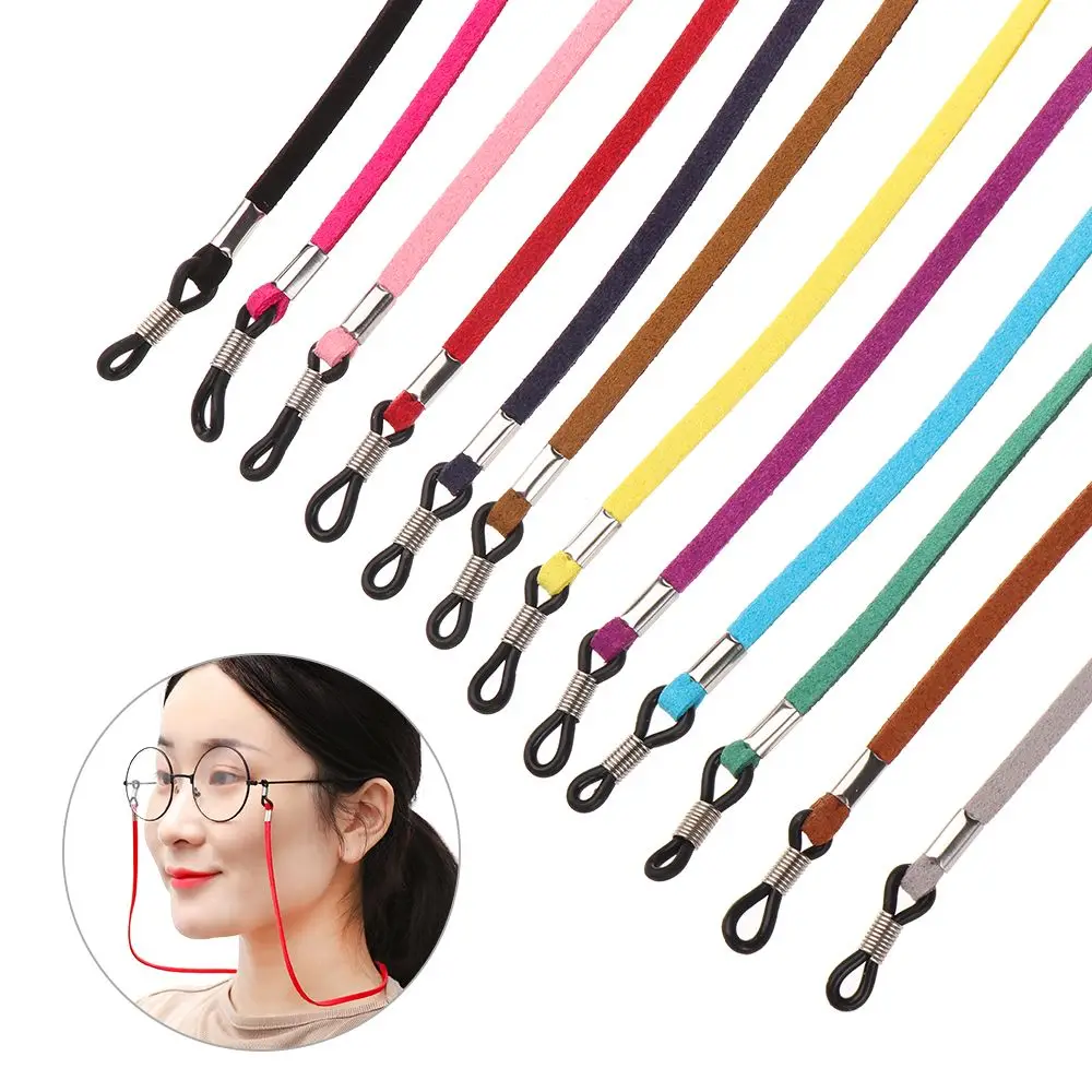 

Women Men Lanyard Strap Leather Sunglass Strap Glasses Necklace Reading Glasses Chain Cord Holder