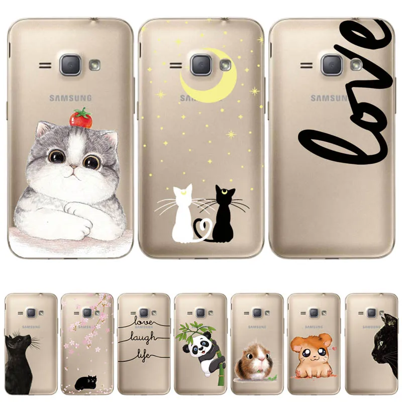 Мягкий чехол из ТПУ для Samsung Galaxy J1 2016 J120 J120F на заднюю крышку с полным покрытием 360