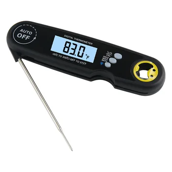 Digital Meat Thermometer Instant Read Waterproof Kitchen BBQ Grilling Thermometer with Folding Probe and Bottle Opener
Digital Meat Thermometer Instant Read Waterproof Kitchen BBQ Grilling Thermometer with Folding Probe and Bottle Opener