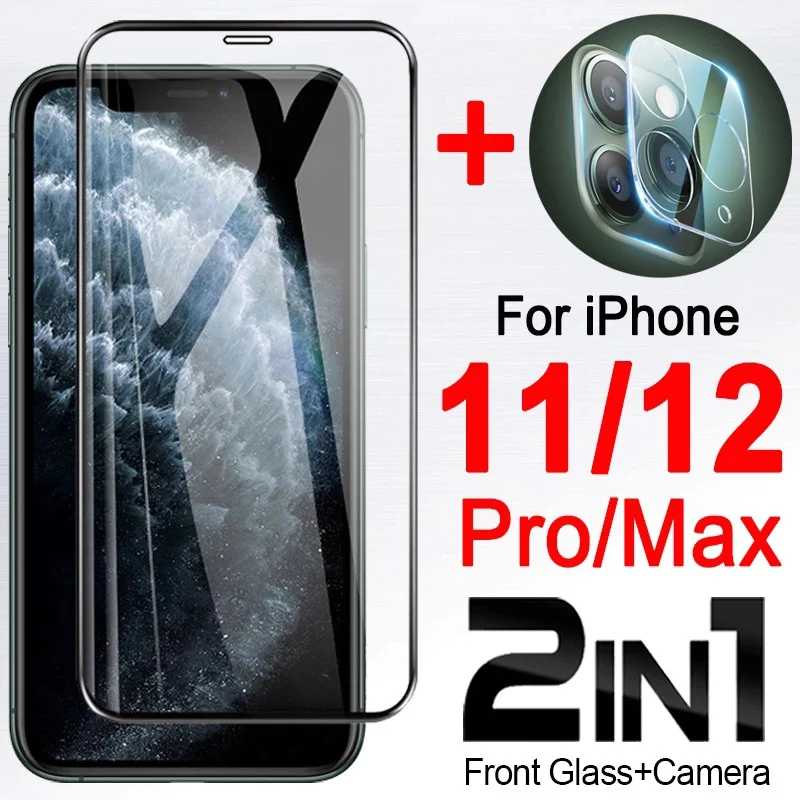 2 in 1 Screen Protector Tempered Glass For IPhone 12ProMax 11Pro X XR XS MAX 7 8 6 6s
2 in 1 Screen Protector Tempered Glass For IPhone 12ProMax 11Pro X XR XS MAX 7 8 6 6s