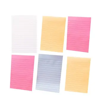 6pcs Sticky Self-Stick Multifunctional Striped Note Pads Memo Pad Stationery Notepads for School Shop
6pcs Sticky Self-Stick Multifunctional Striped Note Pads Memo Pad Stationery Notepads for School Shop