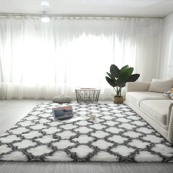 Long Hair Rug Antiskid Soft Carpet Pattern Rug Living Room Bedroom Home Decoration Coffee Table Bedside Cushion Washable Rugs 
Long Hair Rug Antiskid Soft Carpet Pattern Rug Living Room Bedroom Home Decoration Coffee Table Bedside Cushion Washable Rugs