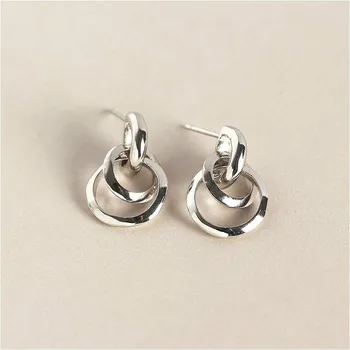 Geometric Circle Hollow Simple Earings Fashion Jewelry Fine Statement 100% 925 Sterling Silver Drop Earrings For Women 925-385
Geometric Circle Hollow Simple Earings Fashion Jewelry Fine Statement 100% 925 Sterling Silver Drop Earrings For Women 925-385