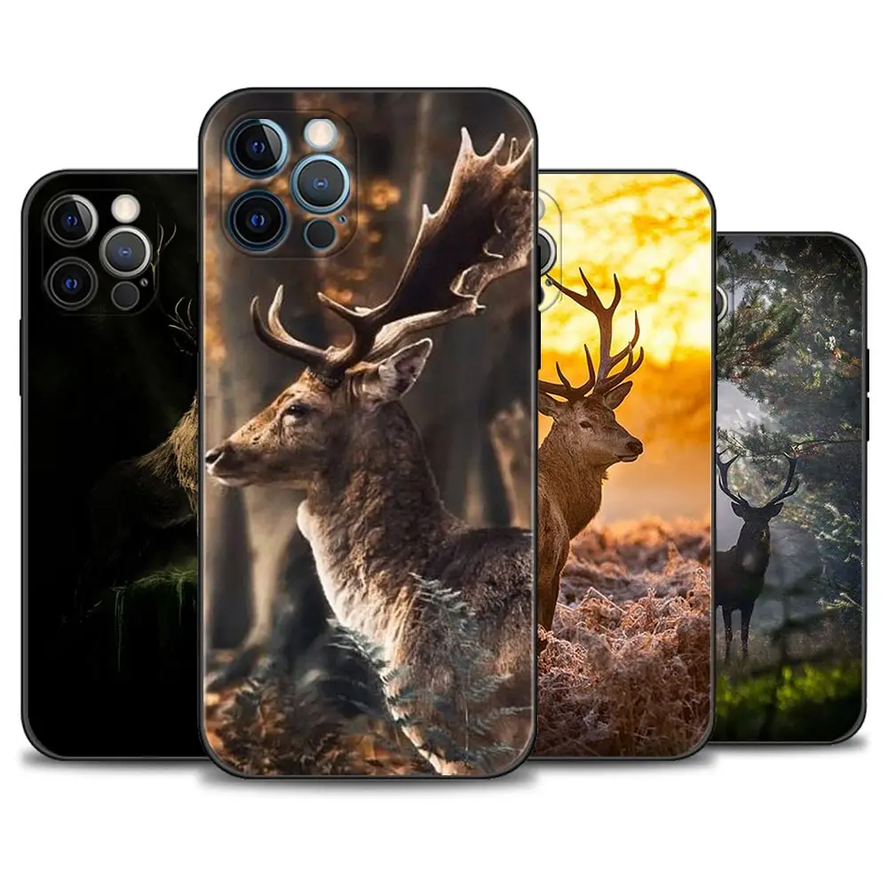 Чехол для Телефона iPhone 12 11 Pro Max XR XS X 7 8 Plus SE черный силиконовый чехол из ТПУ чехлы