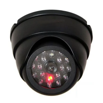 Home Security Fake Camera Simulated Dummy Surveillance Indoor/outdoor CCTV Security Dome Camera With LED Warning Flashing Light 
Home Security Fake Camera Simulated Dummy Surveillance Indoor/outdoor CCTV Security Dome Camera With LED Warning Flashing Light