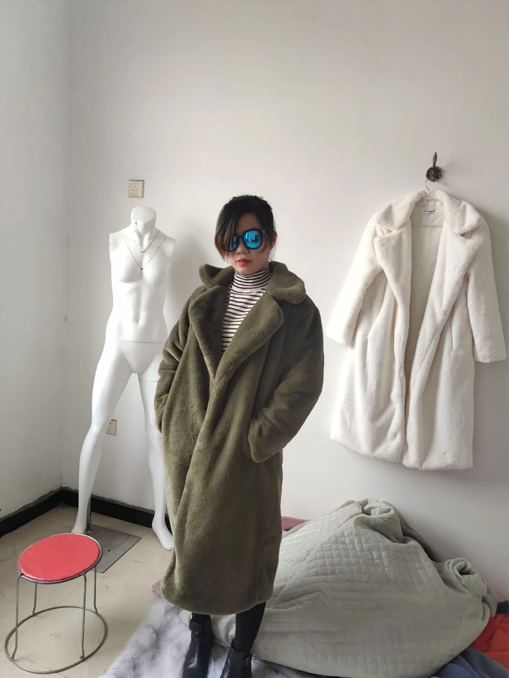 FREE SHIPPING Luxury Women Long Coat High Quality Faux Rabbit Fur OUT0886 FREE SHIPPING Luxury Women Long Coat High Quality Faux Rabbit Fur OUT0886