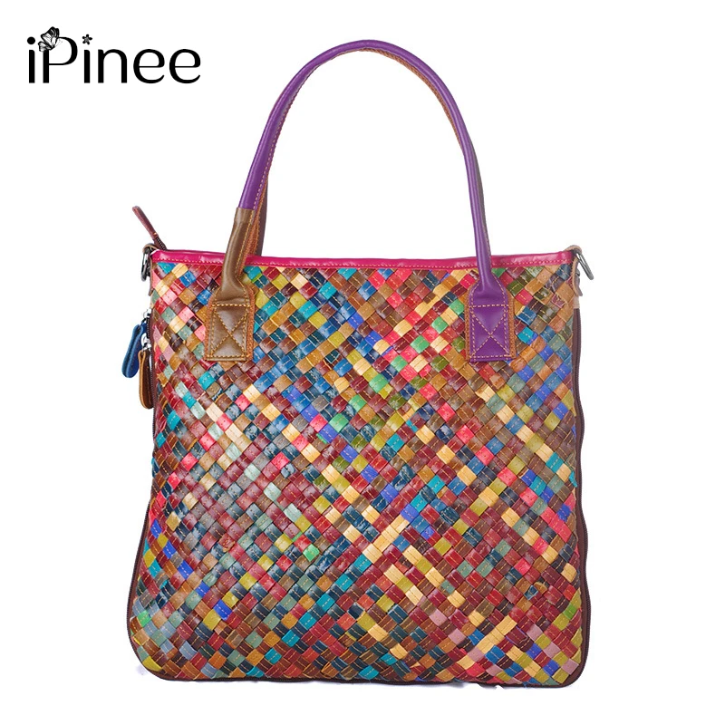 iPinee Women Cow Leather Shoulder Tote Handbag Female Large High Quality Handmade Woven Ladies Shoulder Top-handle Bag
iPinee Women Cow Leather Shoulder Tote Handbag Female Large High Quality Handmade Woven Ladies Shoulder Top-handle Bag
