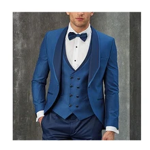 New Arrival Shawl Collar Men's Blue Suits Custom Made One Button Fashion Casual Wear Blazer 3 Pieces Skinny (Jacket+Vest+Pants)
New Arrival Shawl Collar Men's Blue Suits Custom Made One Button Fashion Casual Wear Blazer 3 Pieces Skinny (Jacket+Vest+Pants)