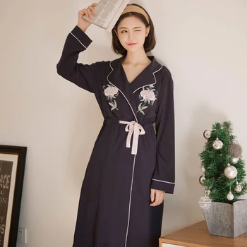 Long Sleeve Tops+camisole+Pants With Embroidery Casual Loose Lounge Wear 3PCS Sleepwear Women's Cotton Sexy Pajamas Set Girls 
Long Sleeve Tops+camisole+Pants With Embroidery Casual Loose Lounge Wear 3PCS Sleepwear Women's Cotton Sexy Pajamas Set Girls