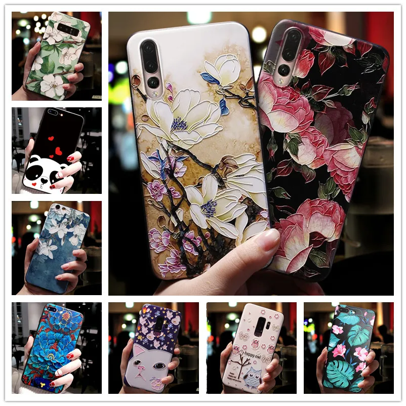 For Sony Xperia 5 II Case 3D Flower Emboss Silicone Phone Cover 1 / 10 ACE III Soft Relief | Мобильные телефоны и