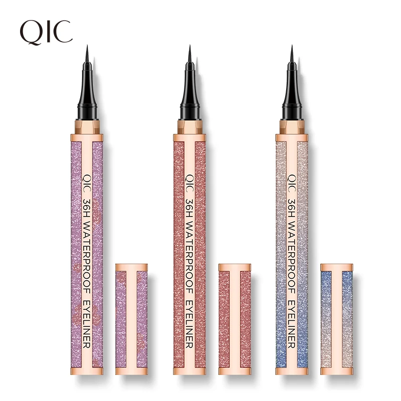 

QIC Starry Star Eyeliner Waterproof Long Lasting Eye Liner Sweatproof Quick-drying Not Blooming Liquid Pen