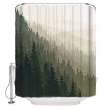 Retro Forest Mist Shower Curtain Waterproof Bathroom Curtain Polyester Bath Curtain Home Decor 12 Hooks
Retro Forest Mist Shower Curtain Waterproof Bathroom Curtain Polyester Bath Curtain Home Decor 12 Hooks