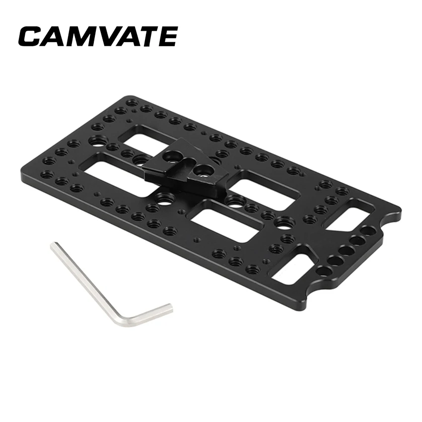 CAMVATE Cheese Plate With Quick Release Male V-Lock Mount For Camera Battery System C2309
CAMVATE Cheese Plate With Quick Release Male V-Lock Mount For Camera Battery System C2309
