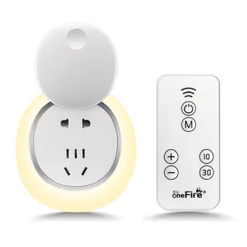 Wireless remote control socket lamp plug-in night light control induction night lamp creative bedside sleep lamp
Wireless remote control socket lamp plug-in night light control induction night lamp creative bedside sleep lamp