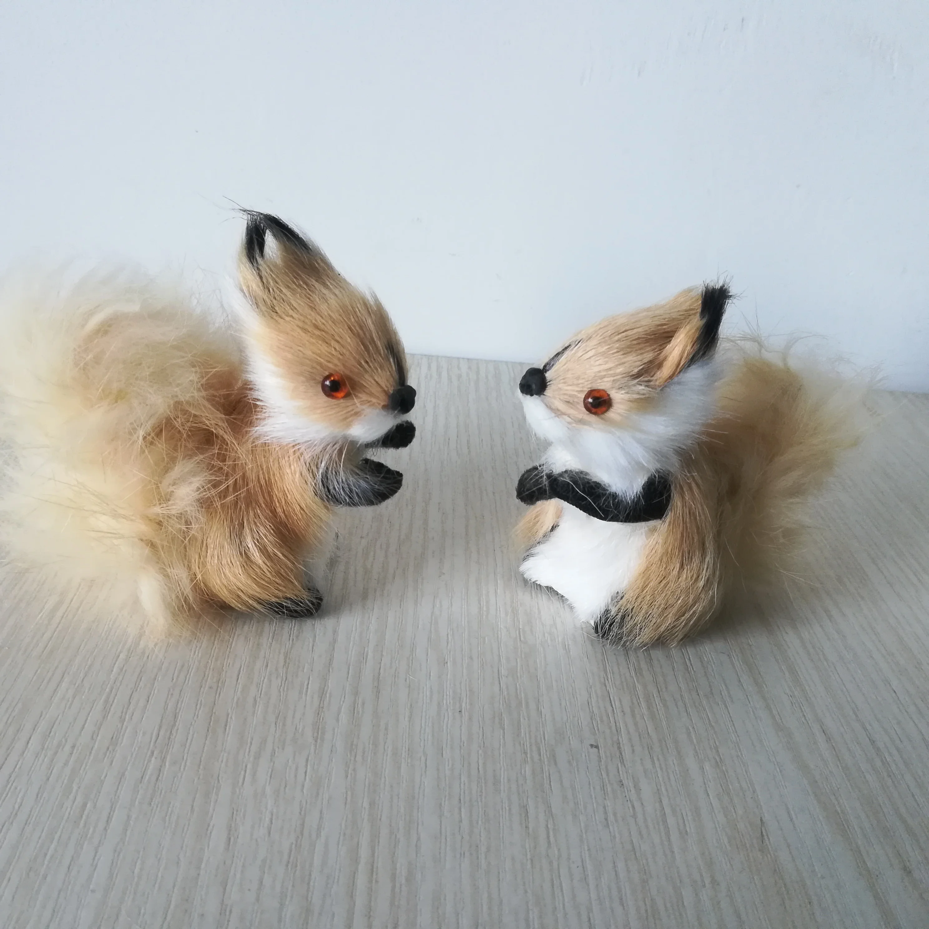 real life toy mini 7x7cm brown squirrel hard model polyethylene&furs squirrels one pair home decoration props h0459 | Игрушки и хобби