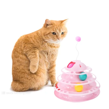 Antenna Type Four-layer Turntable Cat Toy Pet Interactives Tower Toys Tracks Disc Cat Intelligence Cat Supplies
Antenna Type Four-layer Turntable Cat Toy Pet Interactives Tower Toys Tracks Disc Cat Intelligence Cat Supplies