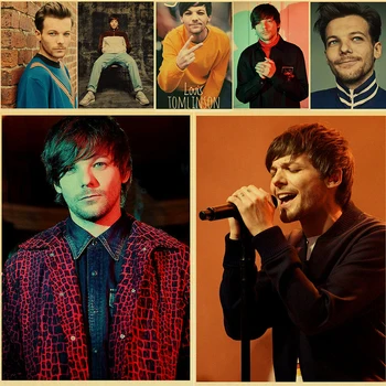 British Singer Louis Tomlinson Portrait Retro Posters Wall Art Painting Vintage Kraft Paper Prints Modern Room/ Bar Decor
British Singer Louis Tomlinson Portrait Retro Posters Wall Art Painting Vintage Kraft Paper Prints Modern Room/ Bar Decor