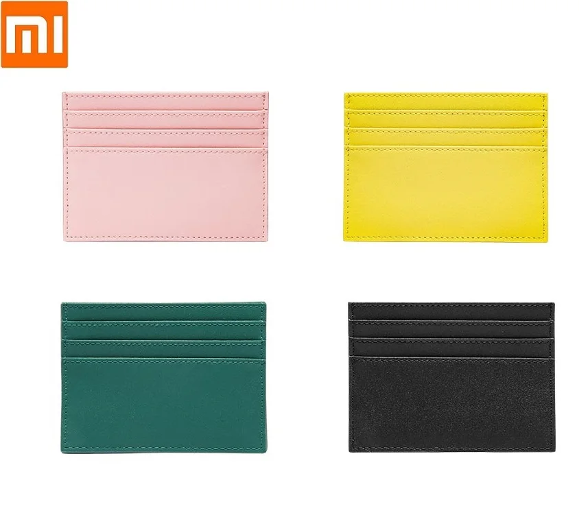 Xiaomi VLLICON модный Ультратонкий чехол для карт из воловьей кожи кошелек держатель