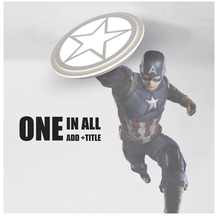 Kid's Room Lighting Captain America Acrylic Ceiling Lights Child Bedroom Cartoon 42/52/62cm for Living Room Home Decoration Lamp 
Kid's Room Lighting Captain America Acrylic Ceiling Lights Child Bedroom Cartoon 42/52/62cm for Living Room Home Decoration Lamp