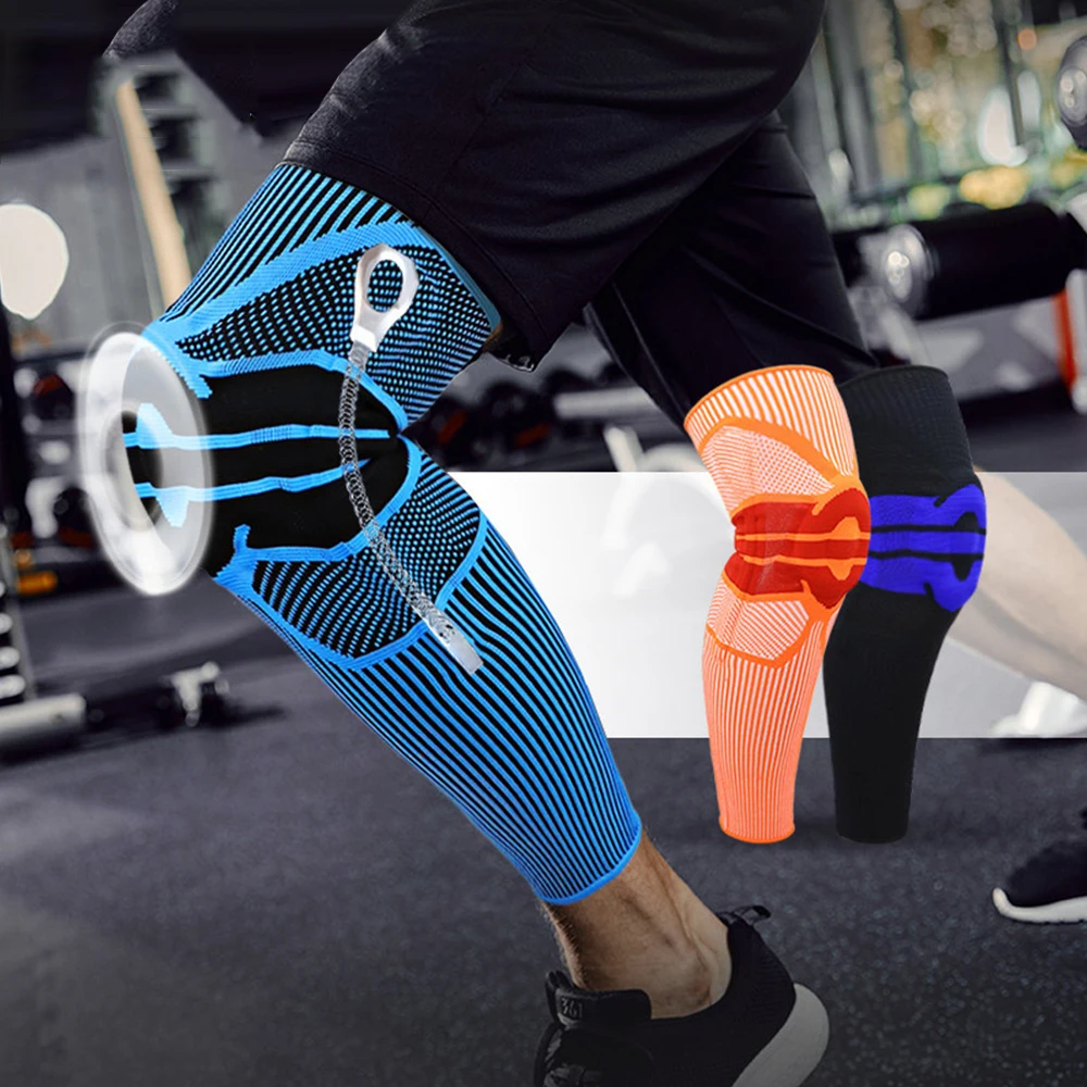 Silicon Spring Knee Brace Sport Support Strong Meniscus Protection Compression Lnee Pads Elastic Knee Sleeve Support Basketball
Silicon Spring Knee Brace Sport Support Strong Meniscus Protection Compression Lnee Pads Elastic Knee Sleeve Support Basketball