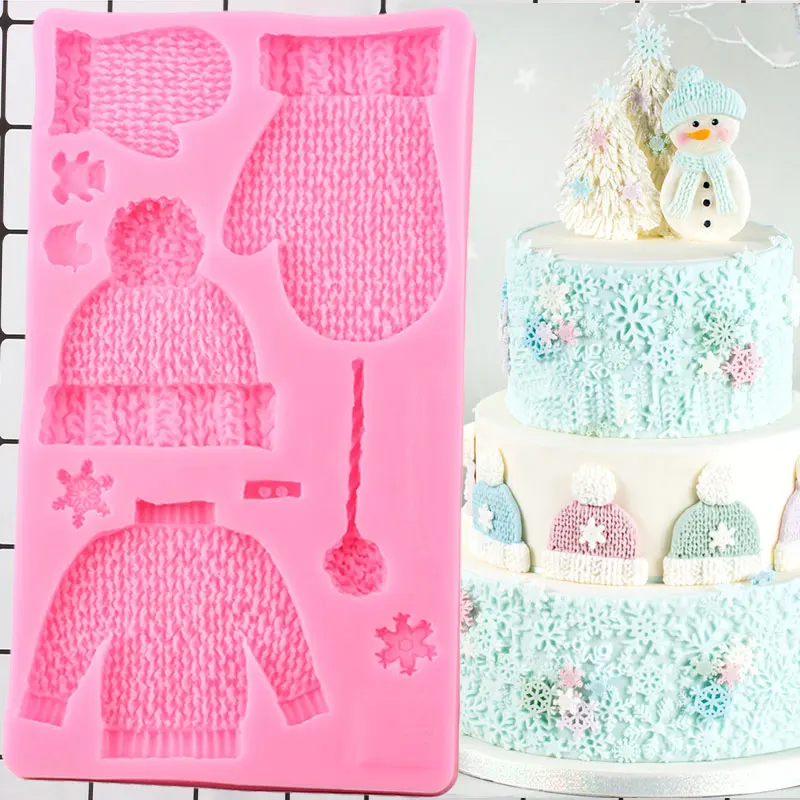 Knitting Baby Clothes Hat Gloves Border Silicone Molds Cupcake Fondant Cake Decorating Tools Candy Clay Chocolate Gumpaste Mould
Knitting Baby Clothes Hat Gloves Border Silicone Molds Cupcake Fondant Cake Decorating Tools Candy Clay Chocolate Gumpaste Mould