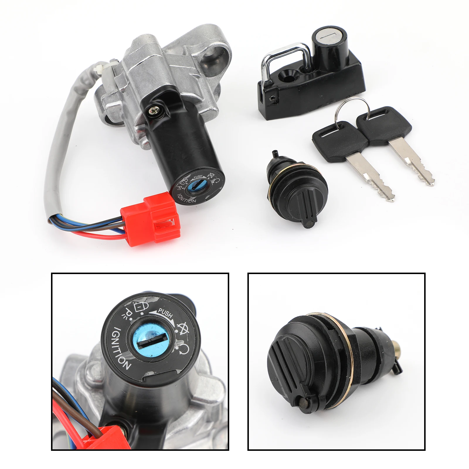Artudatech Motorcycle Ignition Switch Fuel Gas Cap Seat Lock Key Kit For Yamaha Drag Star 400 650 1100 XVS 125 250 400 Parts
Artudatech Motorcycle Ignition Switch Fuel Gas Cap Seat Lock Key Kit For Yamaha Drag Star 400 650 1100 XVS 125 250 400 Parts