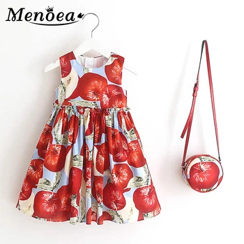 Menoea European And American Style 2020 Summer Children Sleeveless Fruit Pattern Party Dress Design 2-6Y Baby Clothes With A bag
Menoea European And American Style 2020 Summer Children Sleeveless Fruit Pattern Party Dress Design 2-6Y Baby Clothes With A bag