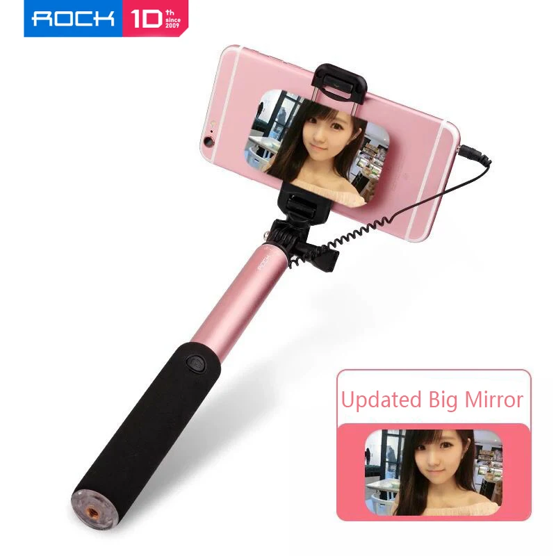 2017 Rock Mini extendable universal selfie stick monopod wired cable for iPhone 6S 6 plus SE for Samsung S7 Edge Android Phones
2017 Rock Mini extendable universal selfie stick monopod wired cable for iPhone 6S 6 plus SE for Samsung S7 Edge Android Phones