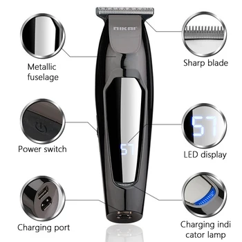 Nikai Cordless Trimmer Hair Clipper Gradient LCD Digital Display Electric Portable Hair Clipper Hair Salon Electric Fader TSLM1
Nikai Cordless Trimmer Hair Clipper Gradient LCD Digital Display Electric Portable Hair Clipper Hair Salon Electric Fader TSLM1