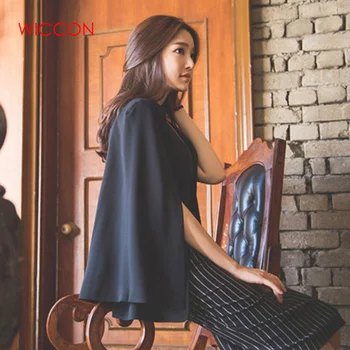 New Women Spring Fashion 2 Piece Sleeveless Stripe Dress Suit Business Black Cloak Coat Suit Shawl Two-piece Sets Free Belt
New Women Spring Fashion 2 Piece Sleeveless Stripe Dress Suit Business Black Cloak Coat Suit Shawl Two-piece Sets Free Belt