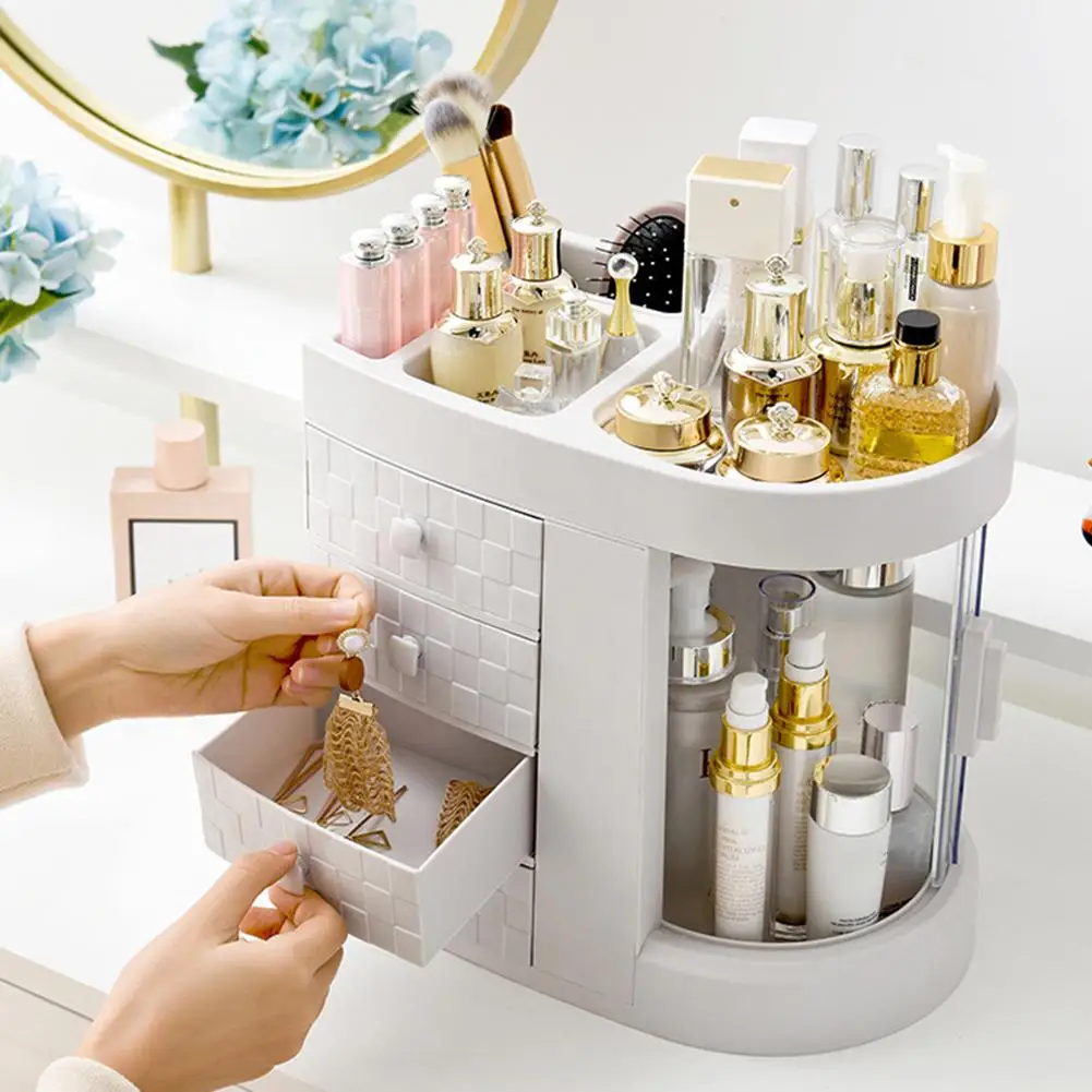 Durable Desktop Large Capacity Lipstick Perfume Emulsion Makeup Holder Rotatable Storage Box Dustproof Case
Durable Desktop Large Capacity Lipstick Perfume Emulsion Makeup Holder Rotatable Storage Box Dustproof Case