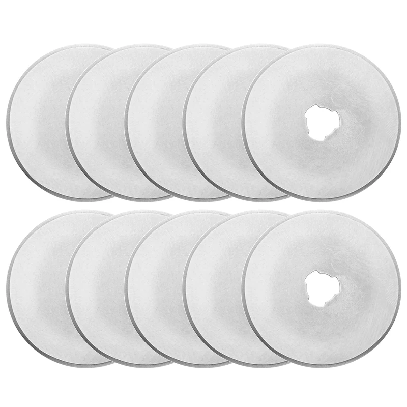 10pcs 45mm Circular Cutting Rotary Cutter knife Patchwork Fabric Leather Refill Blades Arts Crafts Sewing Quilting Tool
10pcs 45mm Circular Cutting Rotary Cutter knife Patchwork Fabric Leather Refill Blades Arts Crafts Sewing Quilting Tool