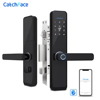 Biometric Fingerprint Door Lock Bluetooth Smart Electronic Lock APP Code RFID Keyless Lock Alexa/Google Home/Smart Life APP
Biometric Fingerprint Door Lock Bluetooth Smart Electronic Lock APP Code RFID Keyless Lock Alexa/Google Home/Smart Life APP