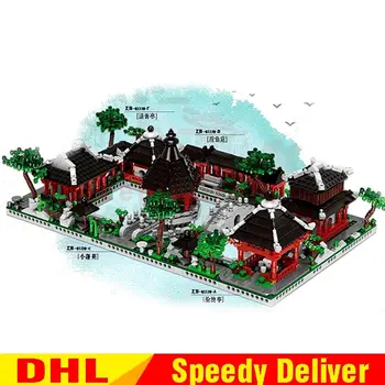 XingBao 01110 The 6 in 1 Chinese Suzhou Garden Set Building Blocks Bricks toy Kinder Weihnachten spielzeug Geschenke Ziegel