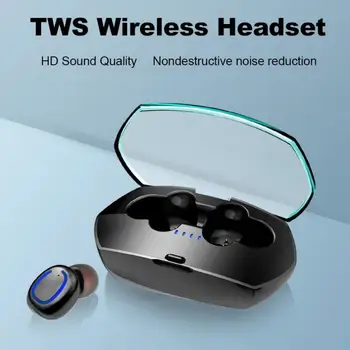 Mini True Wireless Earbuds Handsfree Bluetooth Earphone HIFI Sound Bass Earphones with chaging box for Iphone Samsung Xiaomi
Mini True Wireless Earbuds Handsfree Bluetooth Earphone HIFI Sound Bass Earphones with chaging box for Iphone Samsung Xiaomi