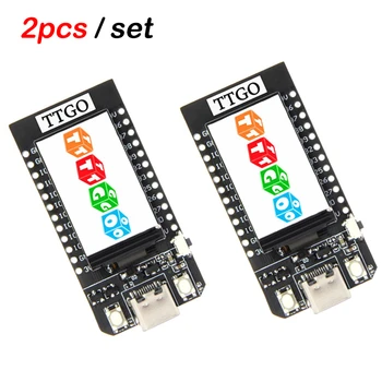 2pcs/set TTGO T-Display ESP32 WiFi And Bluetooth Module Development Board For Arduino 1.14 Inch LCD Control Board
2pcs/set TTGO T-Display ESP32 WiFi And Bluetooth Module Development Board For Arduino 1.14 Inch LCD Control Board