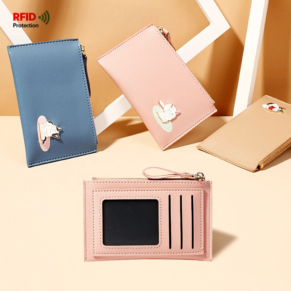 Cute Reading Cat Hardware Decor Leather Zip Wallet Coin Cash Bag Card-Holder ID-window Handbag Women Organizer Finger Loop
Cute Reading Cat Hardware Decor Leather Zip Wallet Coin Cash Bag Card-Holder ID-window Handbag Women Organizer Finger Loop