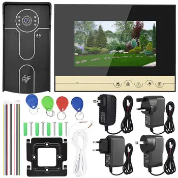 7 inch HD Doorbell Camera Visual Video Intercom Door Phone System House RFID ID Card Door Phone System
7 inch HD Doorbell Camera Visual Video Intercom Door Phone System House RFID ID Card Door Phone System