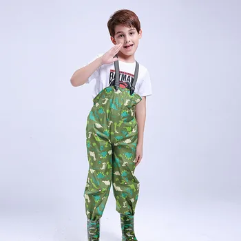 

Children'S Rain Bibs Pants Animal Modeling Printing Rain Trousers Impermiable Nylon Raincoat For Kids Boys And Girls Travel