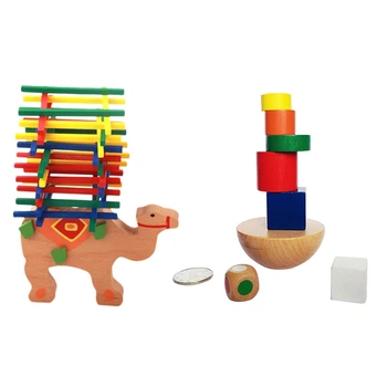 2 Set Wooden Balancing Game Children Puzzle Education Buliding Blocks Creative Toy, 1 Set Hemisphere & 1 Set Camel
2 Set Wooden Balancing Game Children Puzzle Education Buliding Blocks Creative Toy, 1 Set Hemisphere & 1 Set Camel