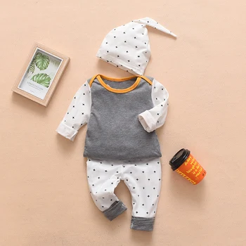 PatPat 2020 New Spring and Autumn 3-piece cute contrast dot suit,Hat and top pants suit Baby Boy Clothes
PatPat 2020 New Spring and Autumn 3-piece cute contrast dot suit,Hat and top pants suit Baby Boy Clothes