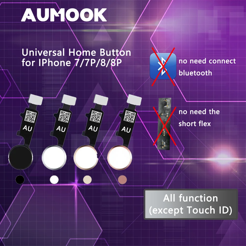 YF NEW Universal Home Button For iPhone 7 7 plus 8 8 plus Button flex cable Restore ordinary Button Replacement return functions
YF NEW Universal Home Button For iPhone 7 7 plus 8 8 plus Button flex cable Restore ordinary Button Replacement return functions
