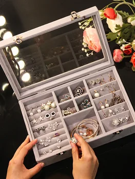 Universal Jewelry Organizer Display Travel Jewelry Case Boxes Portable Jewelry Box Button Leather Storage Box
Universal Jewelry Organizer Display Travel Jewelry Case Boxes Portable Jewelry Box Button Leather Storage Box